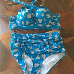 Really cute bikini. The top is a size 3 bottom 2